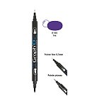 Маркер на водной основе "Twin Tip", кисть + сверхточный 6180 - Iris