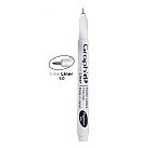 Marķieris/ rapidogrāfs "Fine liner", 1.0mm, ūdensnoturīgs, īpaši melns