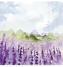 Salvetes dekupāžai "LAVENDER FIELD", 33x33cm, 2 gab.