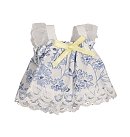Miniatūra vasaras kleita ar mežģīni, 100% poliesters, 6.5 cm