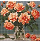 Набор алмазной мозаики "Refined bouquet", холст на подрамнике, 30х30см