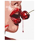 Set for painting by numbers "Sweet cherry", canvas on a stretcher, 30х40cm