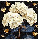 Komplekts gleznošanai pēc numuriem "Delightful flowers", audekls uz apakšrāmja, 40х40cm
