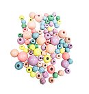 Koka pērles "Pastel" "Pastel", D:10-18mm, 50g, dažādas krāsas