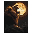 Komplekts gleznošanai pēc numuriem "Night predator", audekls uz apakšrāmja, 30x40cm