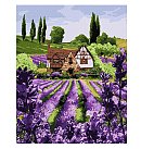 Komplekts gleznošanai pēc numuriem "A lavender house", audekls uz apakšrāmja, 40x50cm