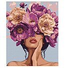 Komplekts gleznošanai pēc numuriem "Floral melody ©victoria_art", audekls uz apakšrāmja, 40х50cm