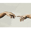 Komplekts gleznošanai pēc numuriem "Creation of Adam ©Michelangelo", audekls uz apakšrāmja, 40х50cm