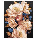 Komplekts gleznošanai pēc numuriem "A floral beauty with metallic paints", audekls uz apakšrāmja, 40х50cm