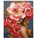 Komplekts gleznošanai pēc numuriem "Blooming grace with metallic paints", audekls uz apakšrāmja, 40х50cm