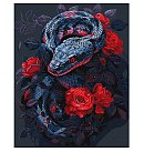 Komplekts gleznošanai pēc numuriem "A dangerous rose", audekls uz apakšrāmja, 40x50cm