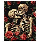 Komplekts gleznošanai pēc numuriem "Skeletons in Love", audekls uz apakšrāmja, 40х50cm