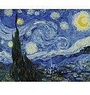 Komplekts gleznošanai pēc numuriem "Starry Night ©Vincent van Gogh", audekls uz apakšrāmja, 40x50cm
