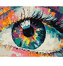 Komplekts gleznošanai pēc numuriem "Rainbow look", audekls uz apakšrāmja, 40х50cm
