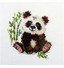 Cross-stitch kit "Panda", 9x10cm