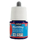 Krāsa marmorēšanai visām virsmām, 45ml, ciāna zila (Cyan)