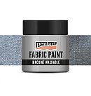 Metallic fabric paint, water-based, 50 ml, silver