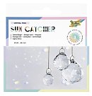 Glass sun catchers with string (16m), various sizes (20-40mm)