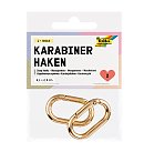Snap hooks 4.1x2.5cm, 2 pcs, gold