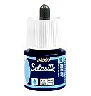 Zīda krāsa "Setasilk", 45ml, zila (gitane blue)