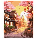Komplekts gleznošanai pēc numuriem "Japanese street", audekls uz apakšrāmja, 40х50cm