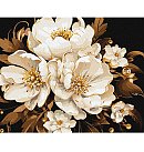 Set for painting by numbers "White tenderness with extra metallic paints", canvas on a stretcher, 40х50cm