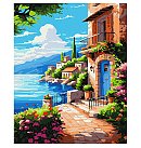 Komplekts gleznošanai pēc numuriem "Calmness by the waves", audekls uz apakšrāmja, 40х50cm