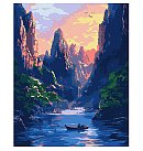 Komplekts gleznošanai pēc numuriem, "The majestic mountains", audekls uz apakšrāmja,40х50cm