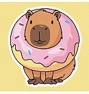Komplekts gleznošanai pēc numuriem, "Sweet capybara", audekls uz apakšrāmja, 30х30cm