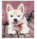 Komplekts gleznošanai pēc numuriem, "Playful puppy", audekls uz apakšrāmja, 30х40cm