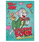 Krāsojamā grāmata ar uzlīmēm "Tom and Jerry: Valentine's Day", 21x29cm