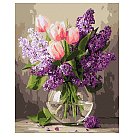 Komplekts gleznošanai pēc numuriem, "Petal dance of spring", audekls uz apakšrāmja, 40х50cm