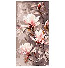 Komplekts gleznošanai pēc numuriem, "Blooming magnolia", audekls uz apakšrāmja, 40х80cm