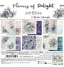 Skrapbukinga papīra kolekcija "Flowers Of Delight", 15,2x15,2 cm, 250g/ m2, 4x6 divpusējas loksnes