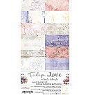 Коллекция бумаги для скрапбукинга "Tulip Love", 15.75x30.5 см, 190g/ м2, 3x6 двусторонних листов