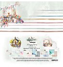 Scrapbooking paper collection "Happy Time", 30.5x30.5 cm, 250g/ m2, 2x6 double-sided sheets