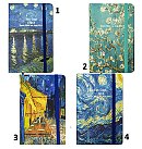 Līniju bloknots "Vincent van Gogh", A5 80 lapas, cietos vākos ar gumiju