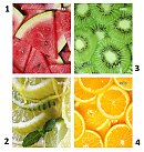 Līniju klade "Fruits", 96 lapas