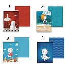 Komplekts "Twin Book": līniju klade+skiču klade, 70g/ m2, 40 lapas x 2, A5