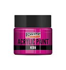 Neona akrila krāsa, 30 ml, rozā, Pentart