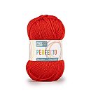 Dzija "Perfetto", 100% akrils, 50g, magoņu sarkana