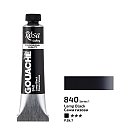 Guaša krāsa māksliniekiem "ROSA Gallery", 20 ml, Melna (840)