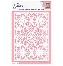 Plastikāta trafarets "Snowflakes 2", paredzēts "mix-media" tehnikai, A6, ZS