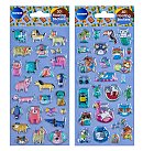 Dekoratīvas uzlīmes "3D DOGS" vai "3D CATS", 20x30mm, 1 loksne