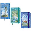 Līniju bloknots "Claude Monet", A6, 80lp., cietos vākos ar gumiju, 1gab.