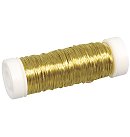 Stieple rotaslietu izgatavošanai, D: 0.30mm, 50 m, zelta krāsā