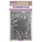 3D faktūras iespiešanas mape "Frame Tropical Leaves", 10.5 x 14.8 cm