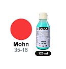 Krāsa zīda apgleznošanai "DEKA-Silk ", 125 ml, magoņu sarkana