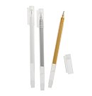 Gēla pildspalvu komplekts, 0.6mm, balts, zelts un sudrabs