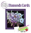 Dimantu mozaīkas komplekts - atklātne "Purple Peonie" 15x15cm